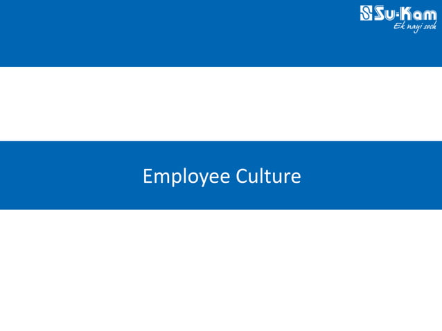 Su-Kam Employee Culture title slide carrying the Su-Kam Ek Nayi Soch logo